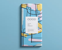 Load image into Gallery viewer, A Luxury Milk Chocolate 80g Bar in Orange Chocolate
