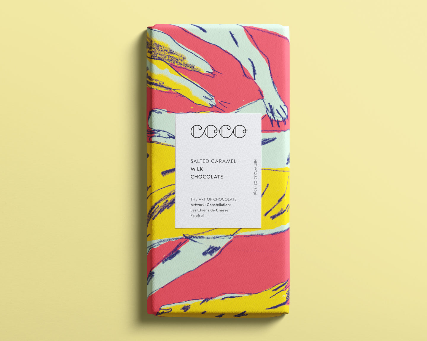 A Luxury Milk Chocolate 80g Bar in Salted Caramel