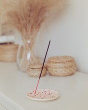Load image into Gallery viewer, Incense Stick Holder Trinket Dish in Terrazzo, Includes 2 Incense Sticks
