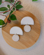 Load image into Gallery viewer, Abstract Statement Shapes in Neutral White
